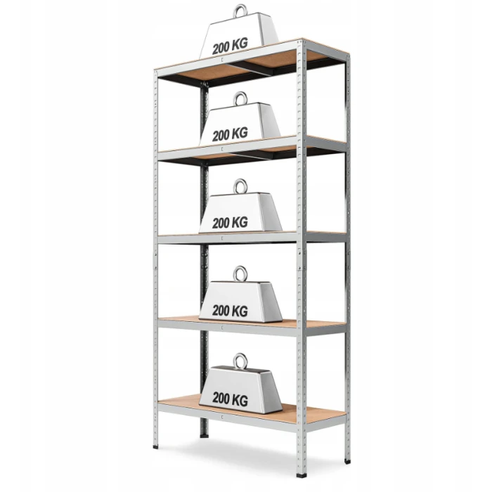 Стелаж LEOBRO Premium 200 х 90 х 40 см, 200кг/полиця, 5 полиць (LB-R122)