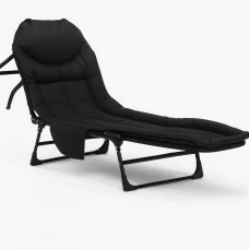 Раскладная кровать (раскладушка) со встроенным матрасом LEOBRO Black (LB-FB-M1-BLK)