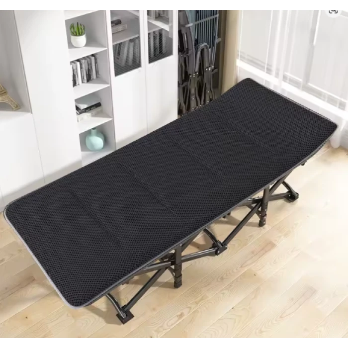 Туристична похідна розкладачка з Mesh-матрацом LEOBRO Black (LB-CC-L1-BLK)