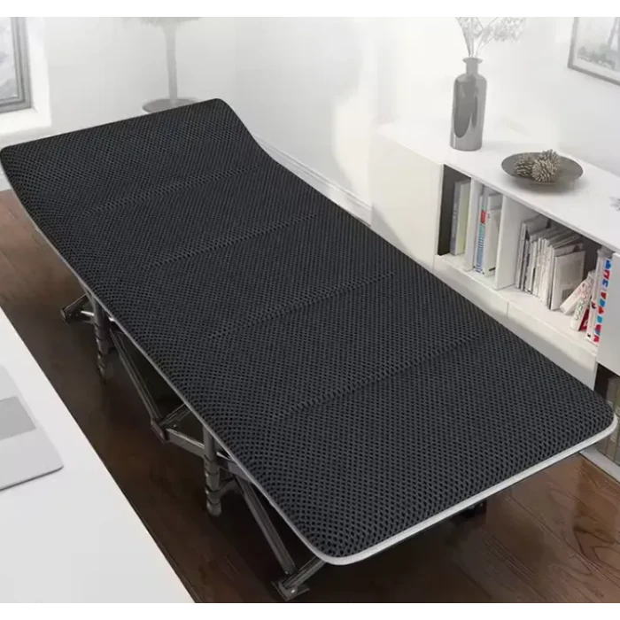 Туристична похідна розкладачка з Mesh-матрацом LEOBRO Black (LB-CC-L1-BLK)