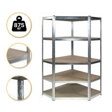 Стелаж кутовий LEOBRO Premium 180 х 90 х 40 см, 175кг/полиця, 5 полиць (LB-R123)