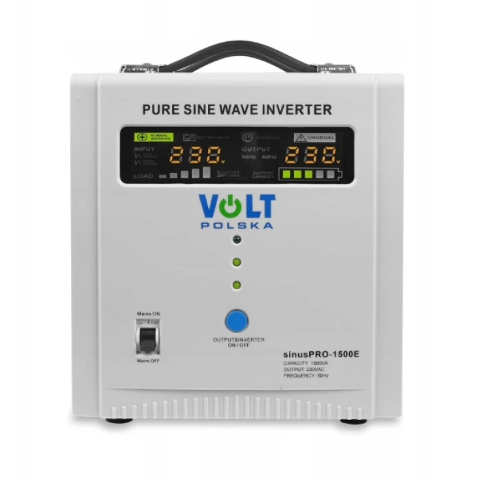 Гібридний ДБЖ/інвертор Volt Polska SINUS PRO 1500 E 12/230V 1000/1500W (3SP091512E)