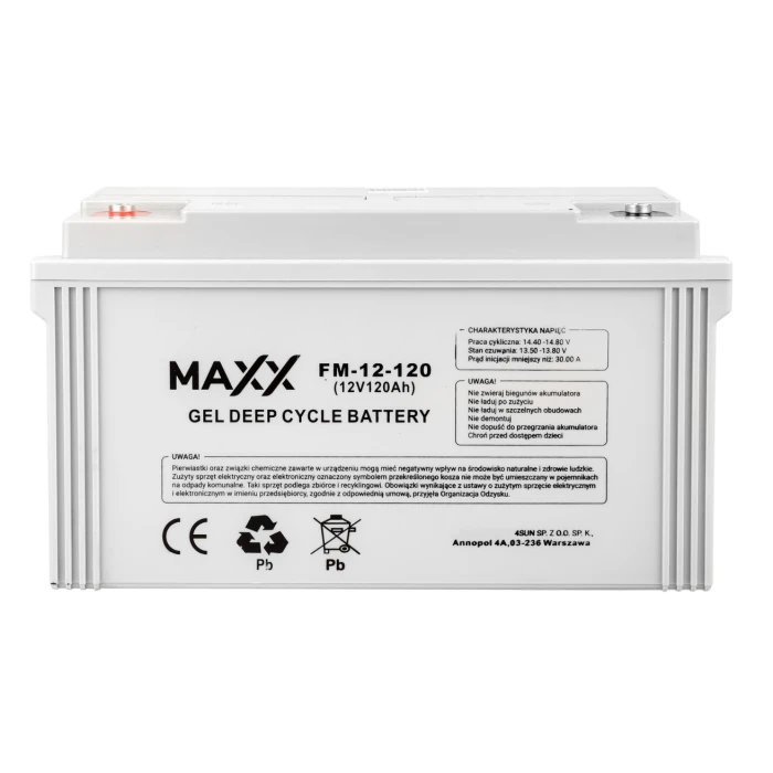Гелевий Акумулятор 120Ah 12V 4SUN MAXX GEL DEEP CYCLE (12-FM-120)