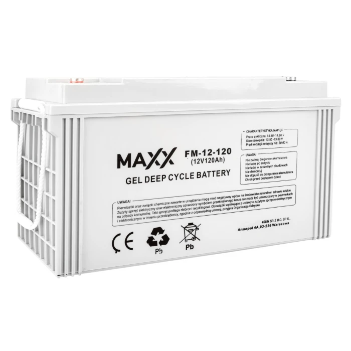 Гелевий Акумулятор 120Ah 12V 4SUN MAXX GEL DEEP CYCLE (12-FM-120)