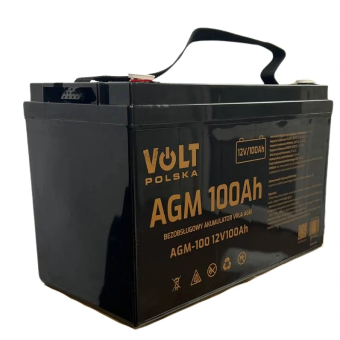 Комплект інвертору Volt Polska SINUS PRO 2000W 1400/2000W + 2 шт Акумулятор VOLT VRLA 100Ah 12V