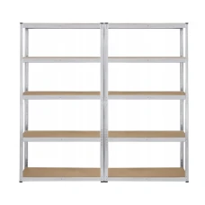 Стелаж LEOBRO 180 х 180 х 40 см, 175кг/полиця, 5 полиць (LB-R175-GALX2)