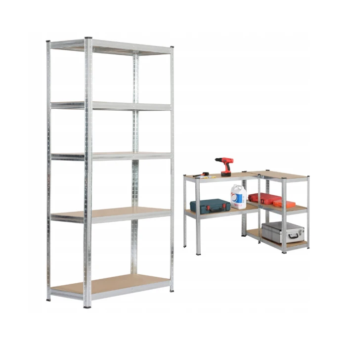 Стелаж LEOBRO 180 х 180 х 40 см, 175кг/полиця, 5 полиць (LB-R175-GALX2)