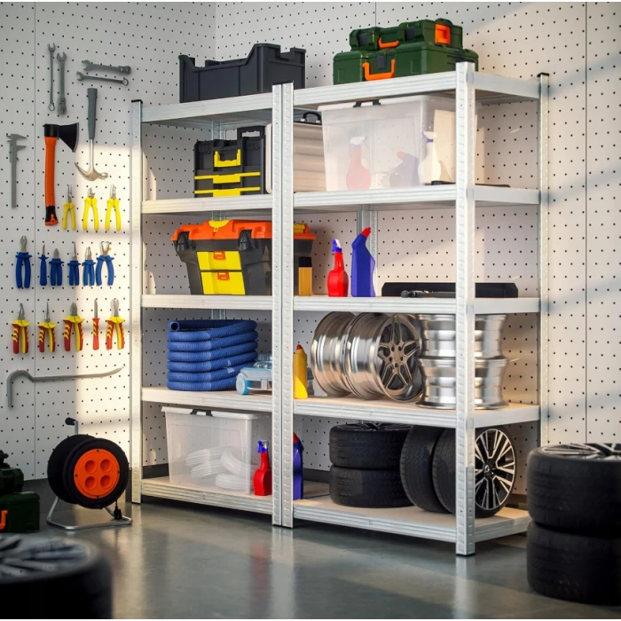 Стелаж LEOBRO 180 х 180 х 40 см, 175кг/полиця, 5 полиць (LB-R175-GALX2)