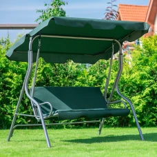 Гойдалка з подушками на 3 особи LEOBRO Relax Green