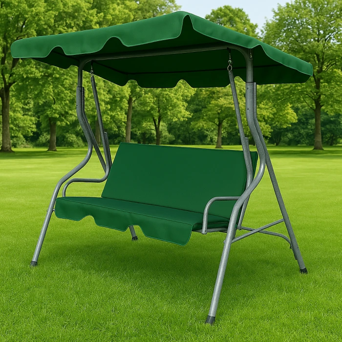 Гойдалка з подушками на 3 особи LEOBRO Relax Green