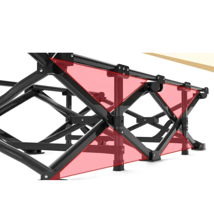 Туристична похідна розкладачка з вбудованим матрацом LEOBRO Black (LB-CC-K1-BLK)