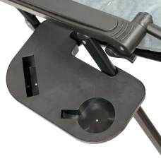 Розкладне крісло шезлонг LEOBRO Zero Gravity Premium Plus Grey Velvet (LB-ZGC-K3-GRY)