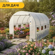Садова теплиця парник LEOBRO Garden 9м2 White (LB-G102-WHT)