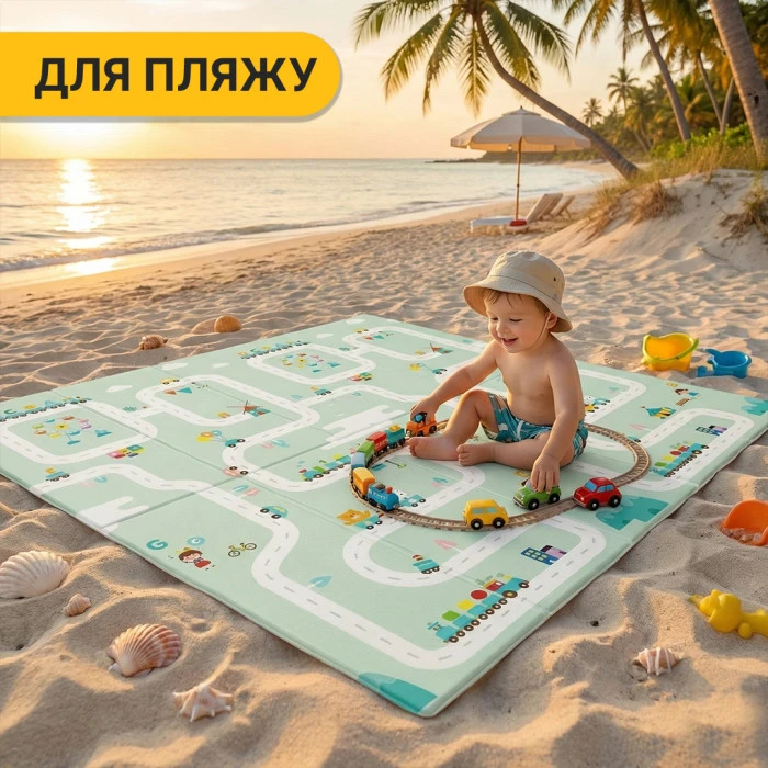 Дитячий ігровий килимок LEOBRO 180 x 200 x 1 см (LB-1038)