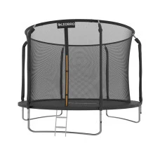 Батут із внутрішньою захисною сіткою 252 см LEOBRO Premium 8FT BLACK
