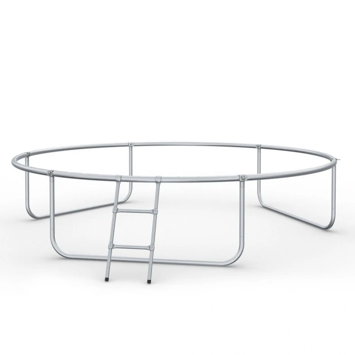 Батут із внутрішньою захисною сіткою 252 см LEOBRO Premium 8FT BLACK