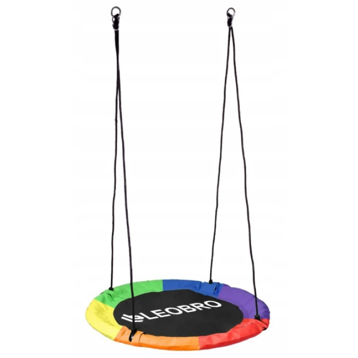 Садова гойдалка гніздо LEOBRO 110см (Різнокольорова)