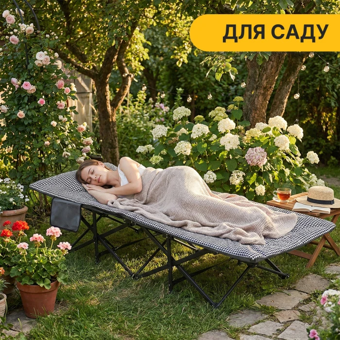 Розкладачка LEOBRO Гусяча лапка (HM-169K Houndstooth)