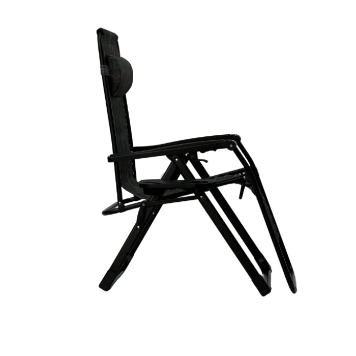 Розкладне крісло шезлонг LEOBRO Zero Gravity Premium Grey (LB-ZGC-G2-GRY)