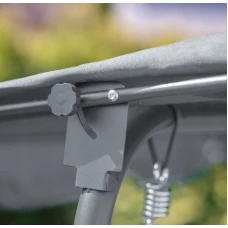 Гойдалка з подушками на 3 особи LEOBRO Relax Grey