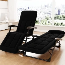 Розкладне крісло ліжко з вбудованим матрацом LEOBRO Black (LB-FCB-G3-BLK)