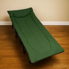 Туристична похідна розкладачка з вбудованим матрацом LEOBRO Green (LB-CC-K1-GRN)