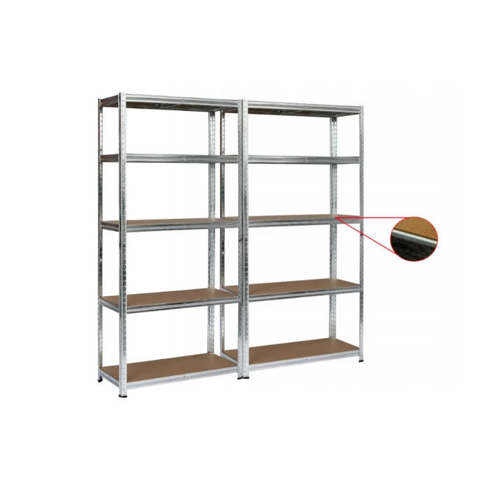 Набір із двох стелажів LEOBRO Premium 150 х 140 х 30 см, 175кг/полиця, 5 полиць (LB-R112Х2)