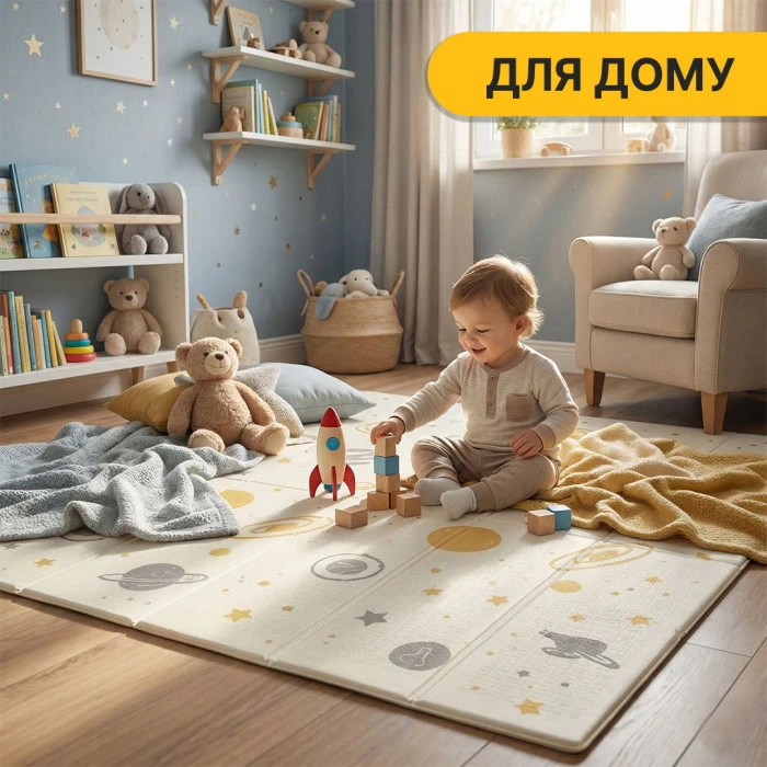 Дитячий ігровий килимок LEOBRO 150 x 180 x 1 см (LB-1016)