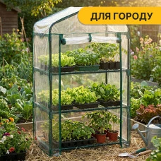 Стелаж-теплиця LEOBRO 125х69х49 см на 3 полиці (LB-G115)