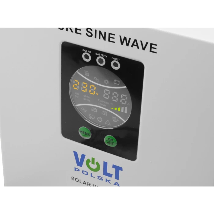 Гибридный ИБП/инвертор Volt Polska SINUS PRO 800 S 12/230V 500/800W + 30A MPPT (3SPS098012)