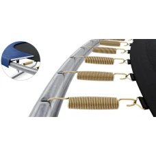 Батут із внутрішньою захисною сіткою 252 см LEOBRO Premium 8FT BLUE