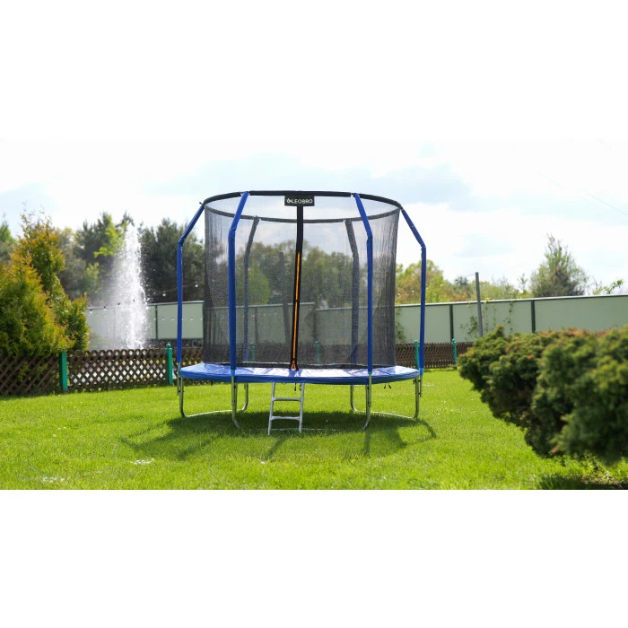 Батут із внутрішньою захисною сіткою 252 см LEOBRO Premium 8FT BLUE