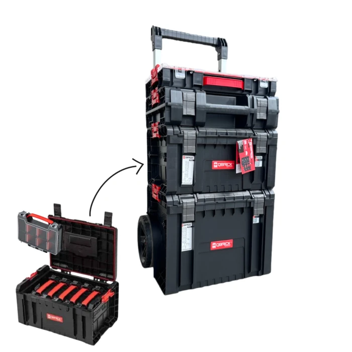 Набір інструментальних ящиків Qbrick System PRO Set 3 2.0 + 5 x PRO Organizer