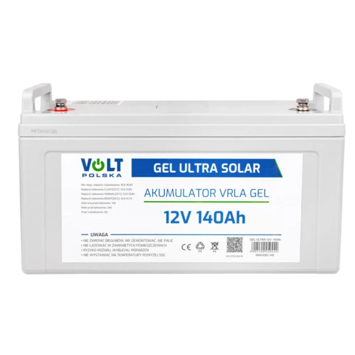 Гелевий Акумулятор 140Ah 12V VOLT GEL VPRO SOLAR (6AKUGEL140)