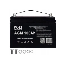 Гибридный ИБП/инвертор Volt Polska SINUS PRO 2000 S 24/230V 1400/2000W + 2 шт Аккумулятор VOLT VRLA 100Ah 12V