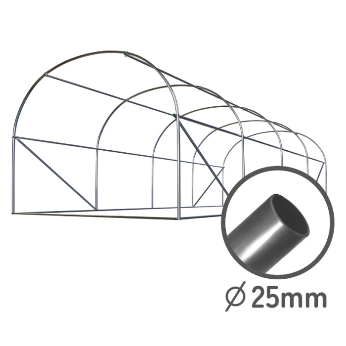 Посилена садова теплиця парник Plonos 18м2 Green 6х3м (4918-В)