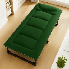 Розкладне ліжко (розкладачка) з вбудованим матрацом LEOBRO Green (LB-FB-S1-GRN)