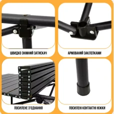 Складаний туристичний стіл для пікніка LEOBRO 120x60x50 см (LB-FT-A3)