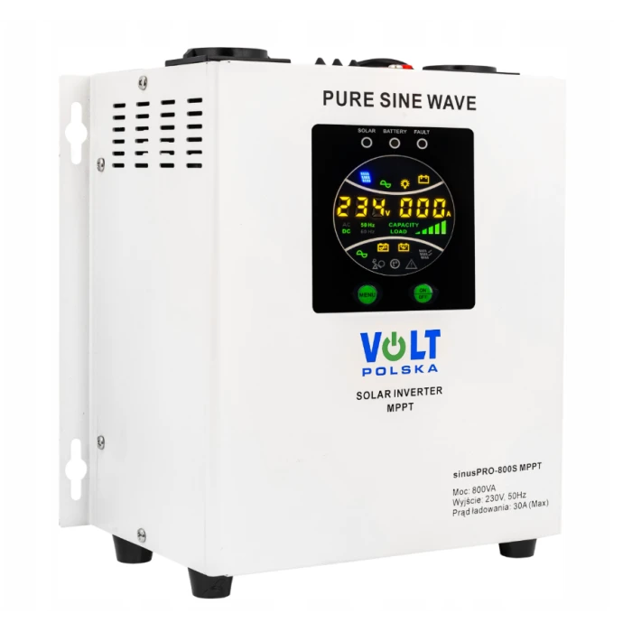 Комплект Гибридный ИБП/инвертор Volt Polska SINUS PRO 800 S + Аккумулятор Volt Polska 100 Ah 12V