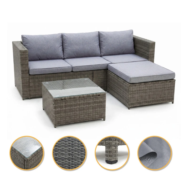 Комплект садових меблів LEOBRO Lounge Set 3-в-1 (LB-1057)