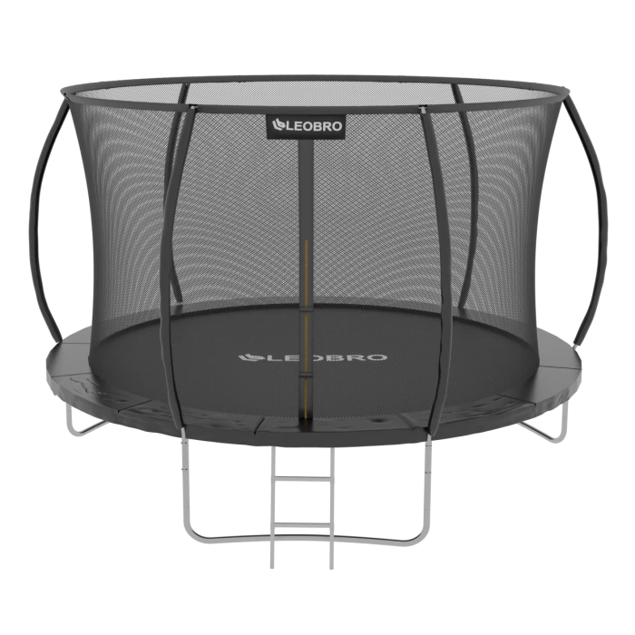 Батут із внутрішньою захисною сіткою 252 см LEOBRO Premium Pro 8FT BLACK