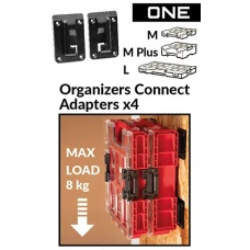 Кріплення на ящик Qbrick System ONE Organizers Connect Adapters 4шт (5901238257240)