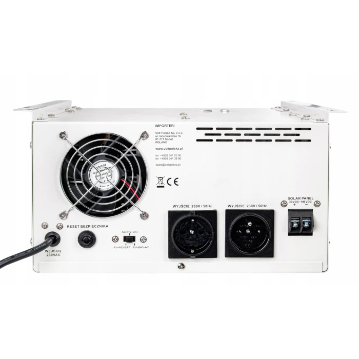 Гібридний ДБЖ/інвертор Volt Polska SINUS PRO 2000 S 24/230V 1400/2000W + 40A MPPT 100V (3SPS200024)