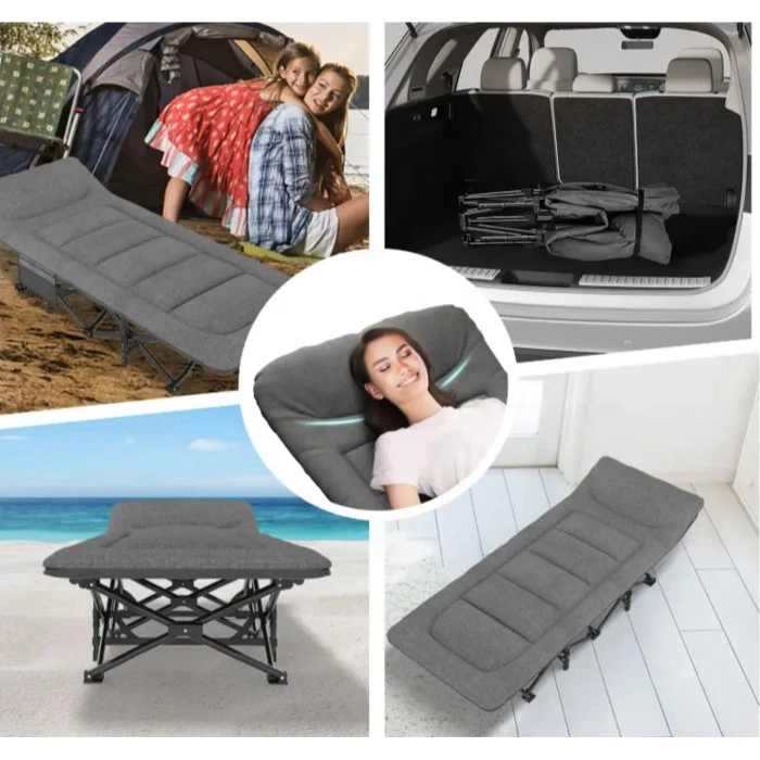 Туристична розкладачка LEOBRO Сіра (HT-169K Grey)