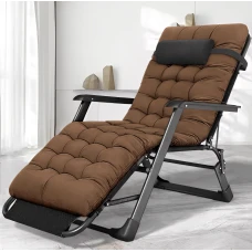 Розкладне крісло з подушкою LEOBRO Коричневий (LB-FCB-G1-BRN)