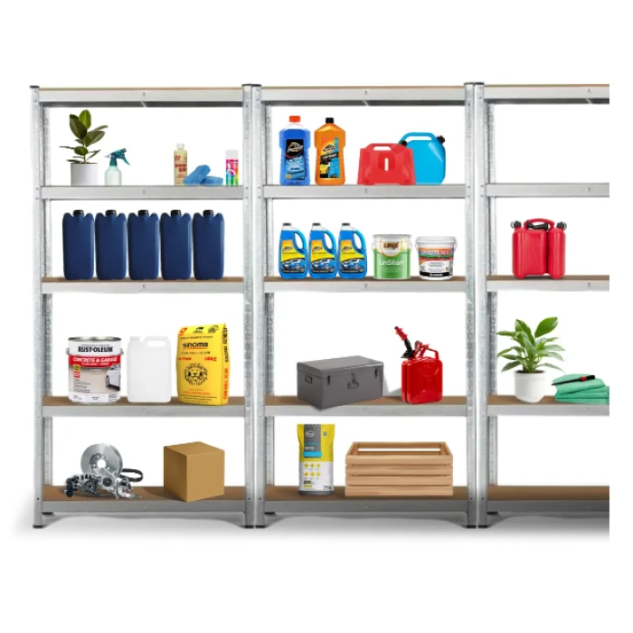 Стелаж LEOBRO 180 х 450 х 40 см, 175кг/полиця, 5 полиць (LB-R175-GALX5)