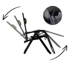 Розкладне крісло шезлонг LEOBRO Zero Gravity Premium Pistachio (LB-ZGC-G2-PST)