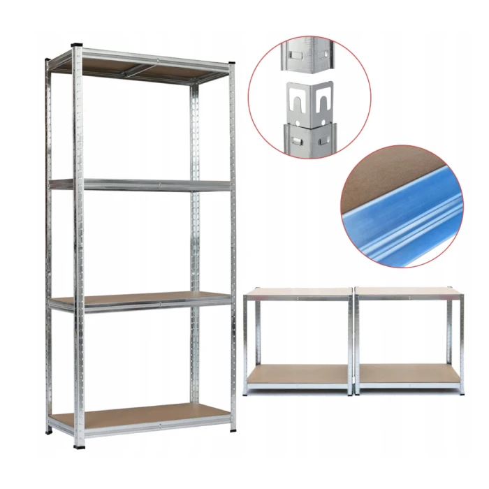 Стелаж LEOBRO Premium 180 х 90 х 30 см, 175кг/полиця, 4 полиці (LB-R101)