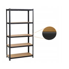 Стелаж LEOBRO Premium Black 150 х 70 х 30 см, 175кг/полиця, 5 полиць (LB-R113)