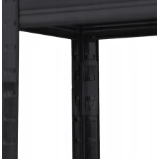 Стелаж LEOBRO Premium Black 150 х 70 х 30 см, 175кг/полиця, 5 полиць (LB-R113)